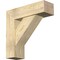 Ekena Millwork Traditional Block Rough Sawn Bracket w/ Offset Brace, Douglas Fir, 8"W x 26"D x 26"H BKT0806X26X26TRA05RDF - alternate 1